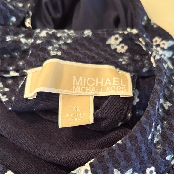 MICHAEL Michael Kors Navy blue Floral Maxi Dress size XL - Picture 8 of 15